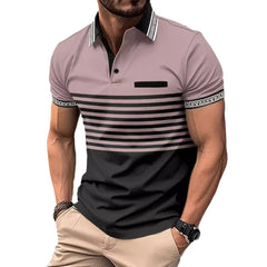 Photo: Men's Jacquard Collar Polo Shirt | Seoden London — view 1