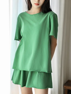Photo: Women's Pure Cotton Lounge Pyjama Set | Seoden London — view 5