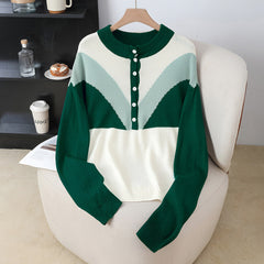 Photo: Alpine Colour-Block Button Knit Jumper | Seoden London — view 2