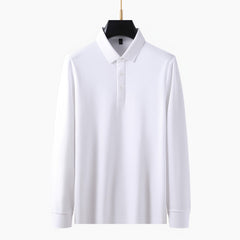 Photo: Capri Notch-Collar Long Sleeve Polo | Seoden London — view 11