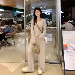 Photo: Women's Hooded Knit Two Piece Lounge Set | Seoden London — view 6