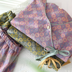 Photo: Women's Floral Cotton Gauze Pyjamas | Seoden London — view 6