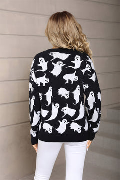 Photo: Edinburgh Ghost and Cat Knit Jumper | Seoden London — view 2