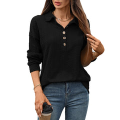 Photo: Sofia Relaxed Button-Collar Top | Seoden London — view 6