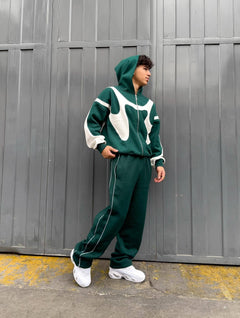 Photo: Shibuya Colour-Block Zip Hoodie | Seoden London — view 1