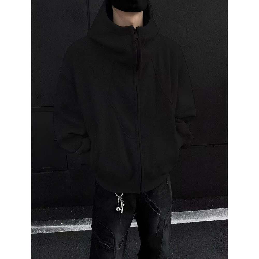 Photo: Men's Heavyweight Cotton Zip Up Hoodie | Seoden London
