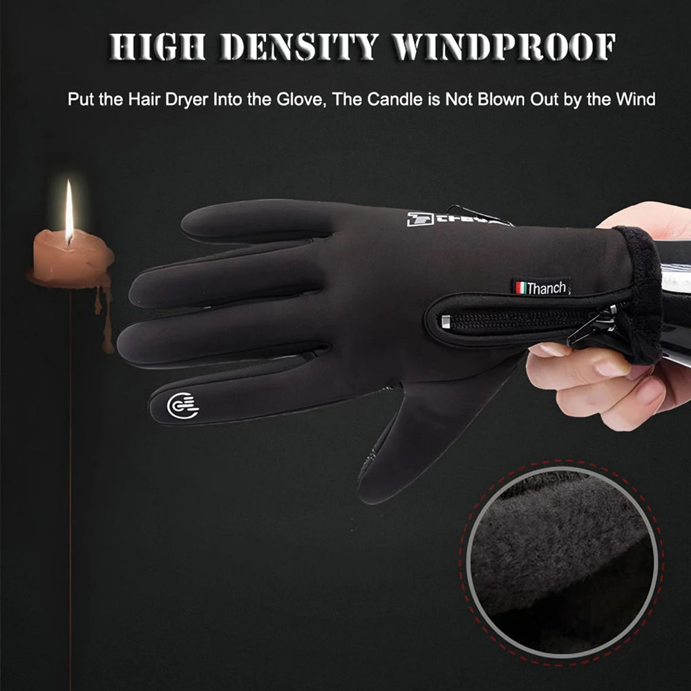 Photo: Zip-Cuff Waterproof Winter Gloves | Seoden London