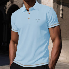 Photo: Rimini Tipped Waffle Polo | Seoden London — view 21