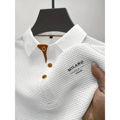 Photo: Rimini Tipped Waffle Polo | Seoden London — view 11