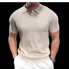 Photo: Ravenna Knitted Open-Collar Polo | Seoden London — view 4