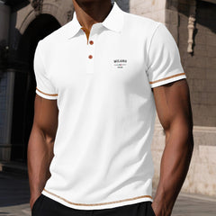 Photo: Rimini Tipped Waffle Polo | Seoden London — view 2