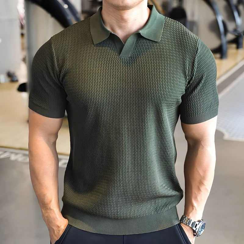Photo: Ravenna Knitted Open-Collar Polo | Seoden London
