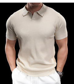 Photo: Ravenna Knitted Open-Collar Polo | Seoden London — view 11