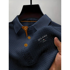Photo: Rimini Tipped Waffle Polo | Seoden London — view 13