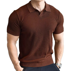 Photo: Ravenna Knitted Open-Collar Polo | Seoden London — view 12