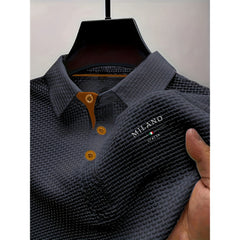 Photo: Rimini Tipped Waffle Polo | Seoden London — view 14