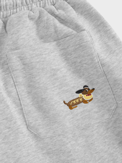 Photo: Whitstable Embroidered Pup Barrel-Leg Sweatpants | Seoden London — view 14