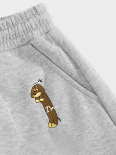 Photo: Whitstable Embroidered Pup Barrel-Leg Sweatpants | Seoden London — view 15