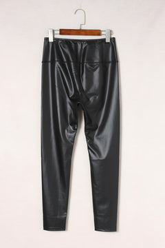 Photo: Vienna Faux-Leather High-Waist Leggings | Seoden London — view 12