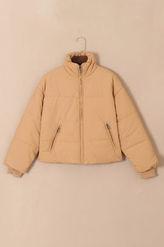 Photo: Cotswold Camel Cropped Puffer Jacket | Seoden London — view 5