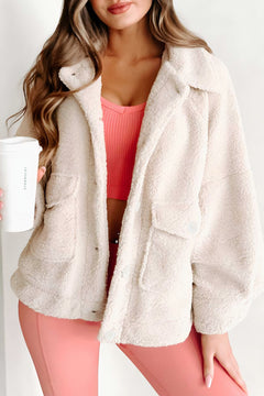 Photo: Women's Sherpa Fleece Jacket with Flap Pockets | Seoden London — view 7