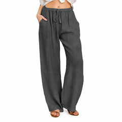 Photo: Giulia Wide-Leg Drawstring Trousers | Seoden London — view 13