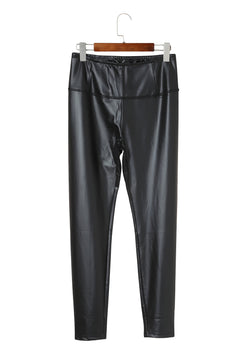 Photo: Vienna Faux-Leather High-Waist Leggings | Seoden London — view 19