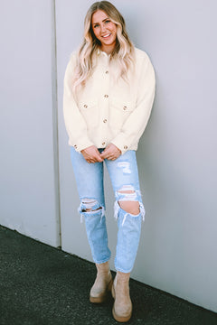 Photo: Women's Sherpa Fleece Jacket with Flap Pockets | Seoden London — view 5
