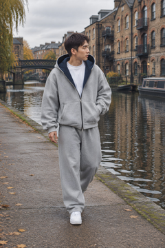 Photo: Seoul Oversized Two-Way Zip Hoodie | Seoden London — view 2