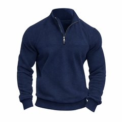 Photo: Harbour Quarter-Zip Knit Pullover | Seoden London — view 6