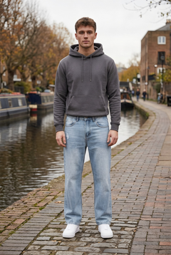 Photo: Hackney Light Wash Straight Leg Jeans | Seoden London — view 2
