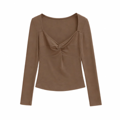 Photo: Marisol Twist-Front Long Sleeve Top | Seoden London — view 5