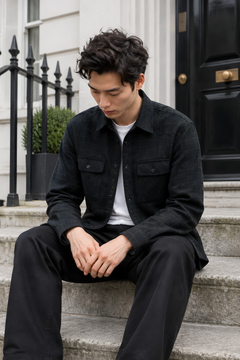 Photo: Dark Check Utility Shirt | Seoden London — view 6
