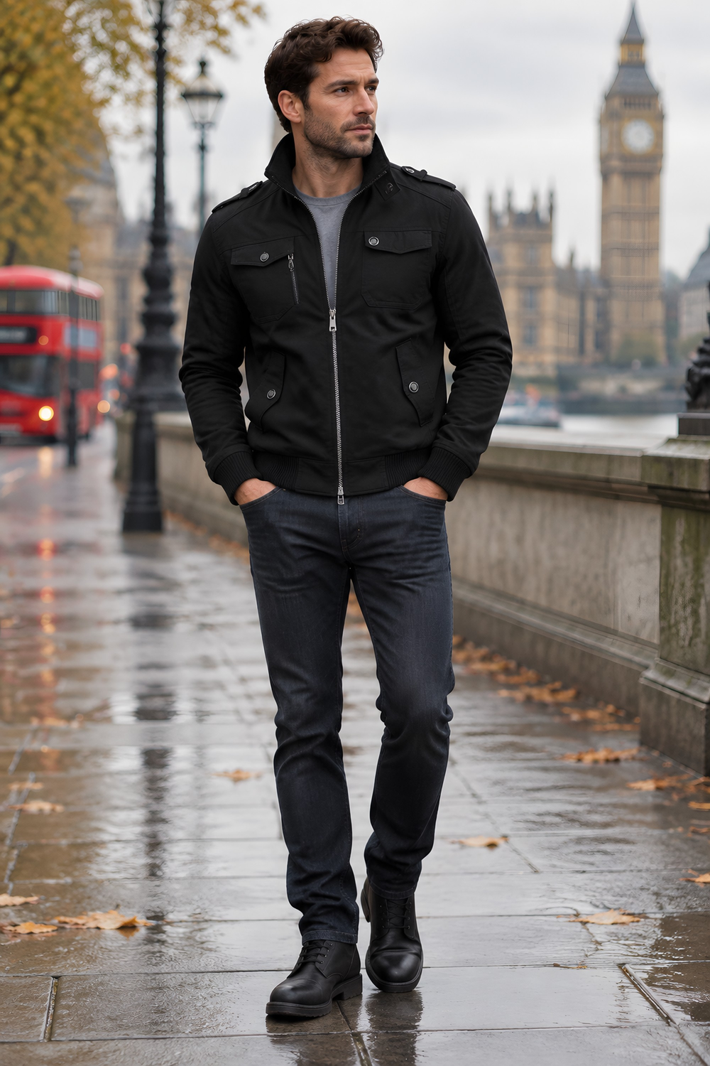 Photo: Aviator Cotton Stand-Collar Jacket | Seoden London