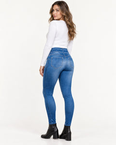 Photo: Marcella Fleece-Lined Denim-Look Jeggings | Seoden London — view 3