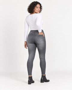 Photo: Marcella Fleece-Lined Denim-Look Jeggings | Seoden London — view 5