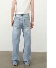 Photo: Hackney Light Wash Straight Leg Jeans | Seoden London — view 6