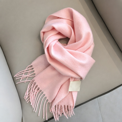 Photo: Inverness Pure Wool Fringed Scarf | Seoden London — view 3