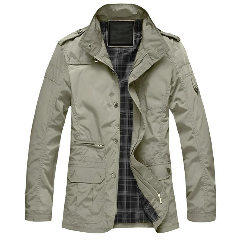 Photo: Kensington Stand-Collar Windbreaker Jacket | Seoden London