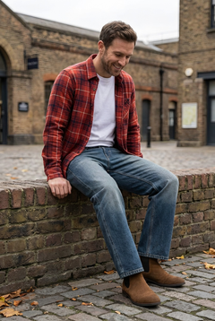 Photo: Nashville Men's Bootcut Jeans | Seoden London — view 3