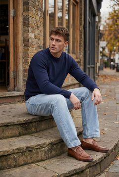 Photo: Hackney Light Wash Straight Leg Jeans | Seoden London — view 3