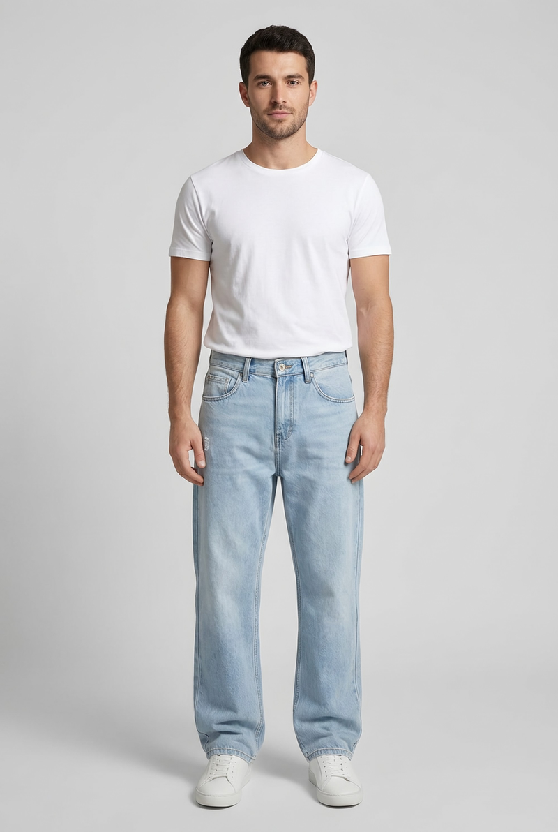 Photo: Hackney Light Wash Straight Leg Jeans | Seoden London