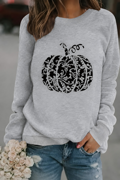 Photo: Lace Pumpkin Print Sweatshirt | Seoden London — view 13