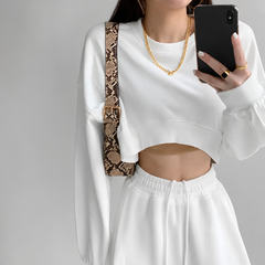 Photo: Bianca Cropped Sweatshirt | Seoden London — view 5